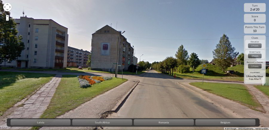 google street view hry