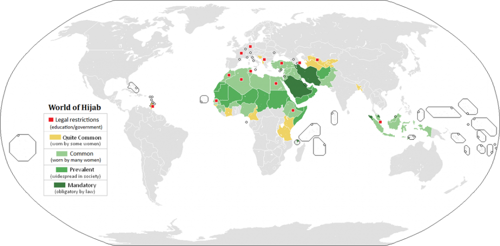 Krajiny, v ktorých sú ženské vlasy hriešne