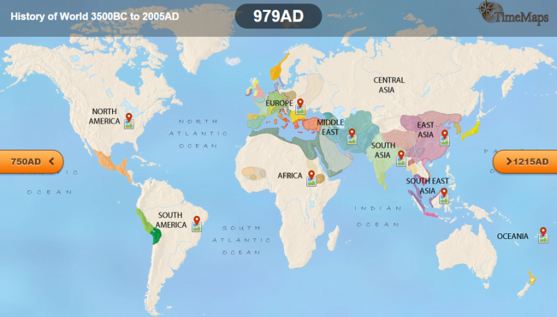 Pozrite si interaktívny historický atlas sveta