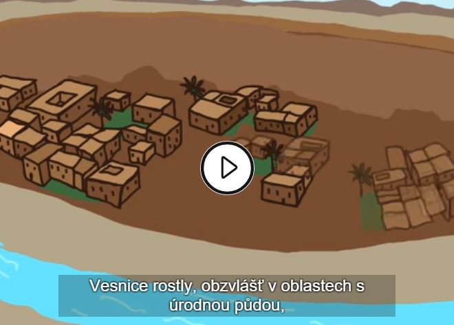 Vznik poľnohospodárstva na videu Khanovej školy