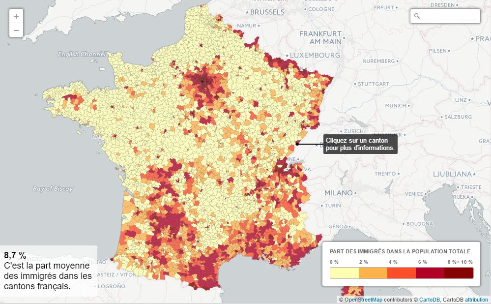 Ako je to s imigrantmi vo Francúzsku? Mapa dáva komplexnejší obraz