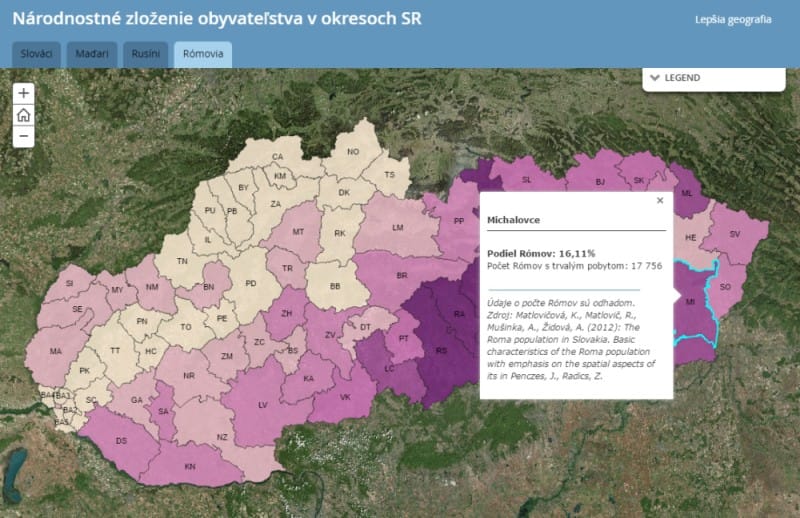 atlas obyvateľstva Slovenska