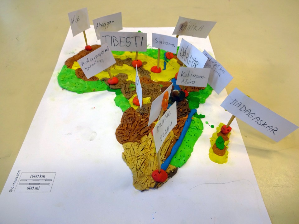 Povrch Afriky (návrh skupinových aktivít)