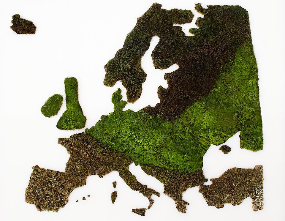 Živá mapa z machu, ktorá zobrazuje množstvo zrážok v Európe
