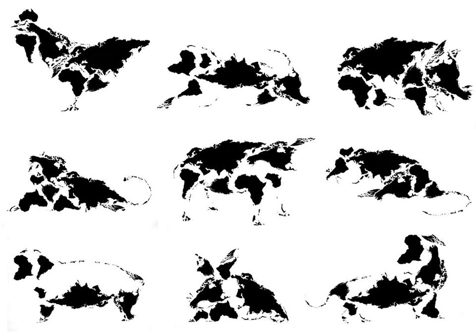 Zvieratá z kontinentov (hravá mapová aktivita)
