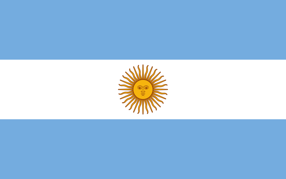 Argentína štátna vlajka