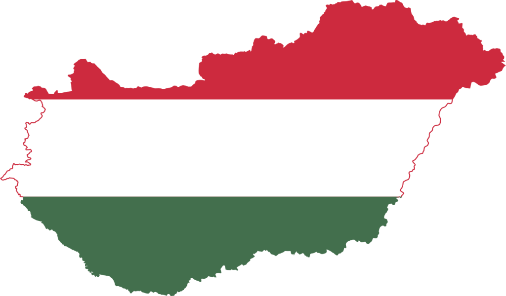 Maďarsko vlajkomapa