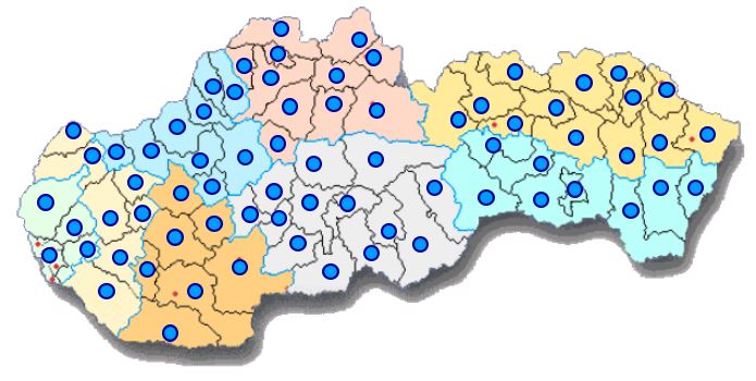Okresy Slovenska (mapová hra)