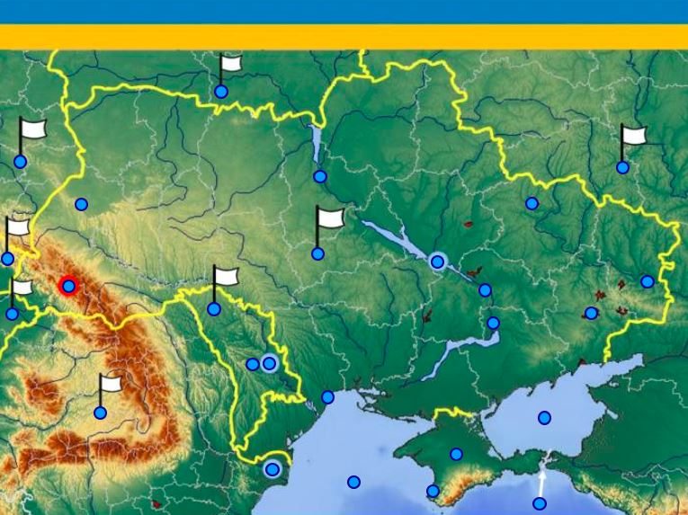 Ukrajina mapa hra
